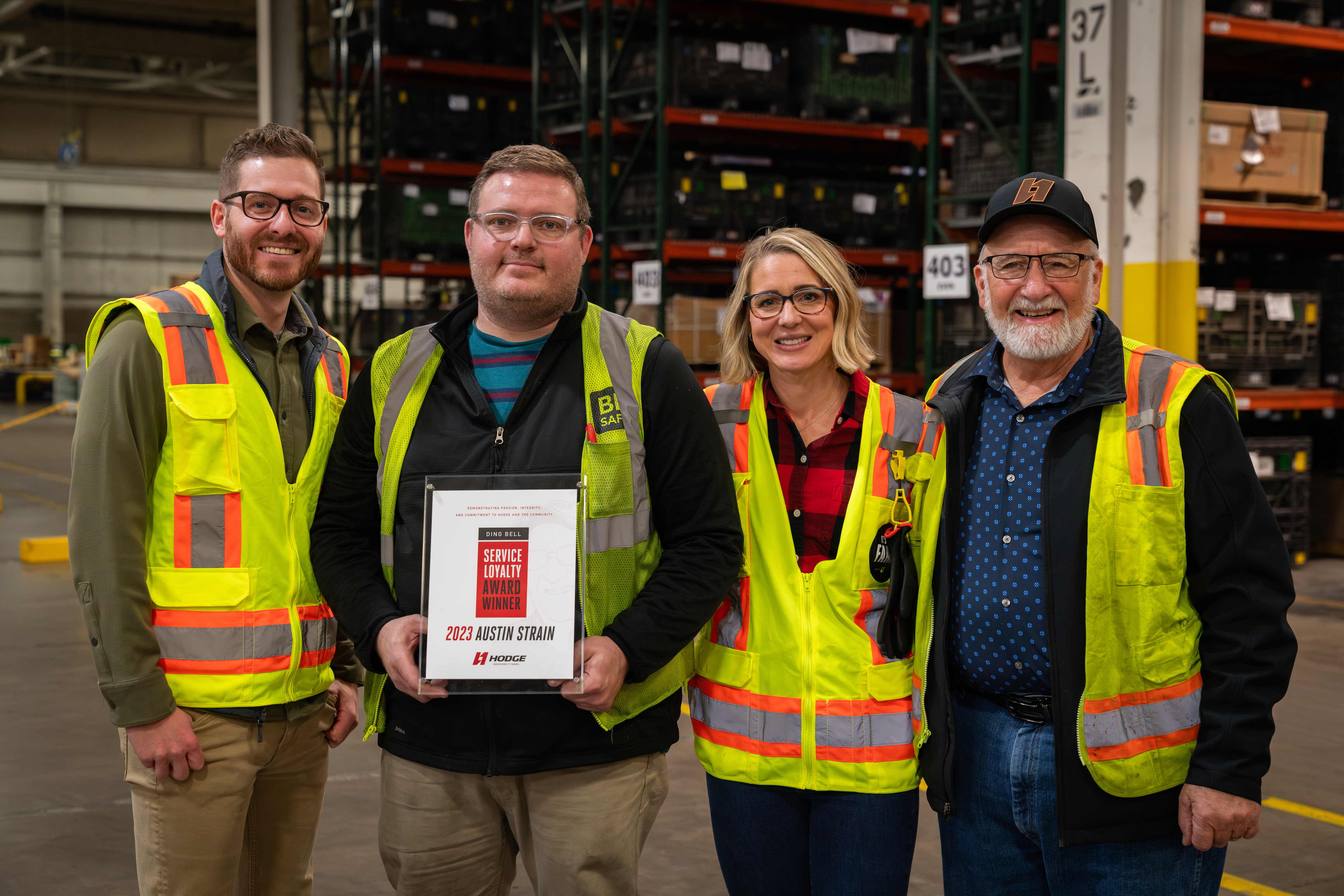 HODGE Awards Austin Strain 2023 Ding Bell Service & Loyalty Award